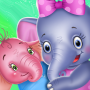 icon Baby elephant - animal newborn pet vet doctor (Elefantino - animale neonato veterinario veterinario
)