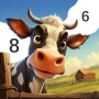 icon Farm Color by number game (Farm Colora per numero gioco)
