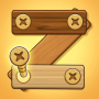 icon Screw Puzzle: Wood Nut & Bolt(Puzzle a vite: dado e bullone in legno)