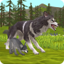 icon Wild Wolf Chasing Animal(Lupo selvatico A caccia di animali Sim
)