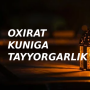icon Oxirat kuniga tayyorgarlik(Preparazione per l'ultimo giorno)