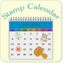 icon Stamp Calendar(スタンプ カレンダー) (Timbro Calendario (calendario timbro))