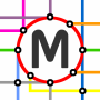 icon Barcelona Metro Rail Map(Mappa della metropolitana e della ferrovia di Barcellona)