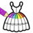 icon Dresses coloring book glitter(Libro da colorare Glitter) 11