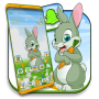 icon Cute Rabbit Launcher Theme(sveglio del coniglio Tema
)