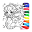 icon Mermaids Coloring(Colorazione sirena: Giochi sirena) 2.2301