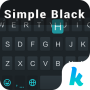 icon Simple_Black(Tema semplice tastiera nera)