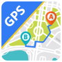 icon Maps Gps(Mappe di navigazione GPS indicazioni Piramide)