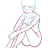icon Anime Girl Pose Sitting(Posa di una ragazza anime Disegno) 1.1.0