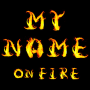 icon 3D My Name on Fire five Wallpaper(Sfondo di 3D My Name On Fire)