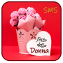 icon festa della donna sms 2025