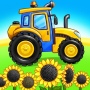 icon Tractor, car: kids farm games (Tractor, car: giochi di fattoria per bambini)