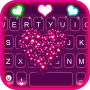 icon Sparkle Neon Heart(Sparkle Neon Heart Keyboard Background
)