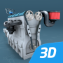 icon Four-stroke Otto engine educational VR 3D(Four- stroke Otto engine 3D)
