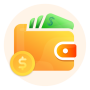 icon Saving Money - Budget Expense (per risparmiare denaro - Budget delle spese)