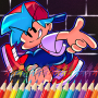 icon FNF Coloring Game(friday night gioco di colorazione funkin
)
