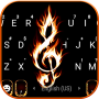 icon Fiery Hot Music Keyboard Background (Fiery Hot Music Keyboard Background
)