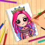 icon How to draw cute princess(How To Draw Cute Princess
)
