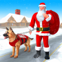 icon Police Dog Snow Rescue Game(Dog Crime Chase Giochi di Babbo Natale
)