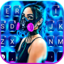 icon Neon Mask Girl(Neon Mask Girl Keyboard Background
)