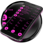 icon Dialer FlatBlack Pink Theme(Dialer Flat Black Pink Theme)
