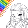icon Manga Coloring(Anime Coloring: Colour Time Pop)