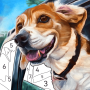 icon Dog Color by Number(Dog Paint by Number Coloring
)