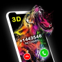 icon 3D call screen(Schermata di chiamata 3D e tema del chiamante)