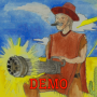icon Cowboy with a Gatling Gun Demo(Cowboy con una demo di Gatling Gun)