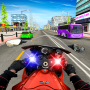 icon Police Moto Bike Traffic Racing:GS(Motorcycle Game Bike Games 3D)