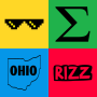 icon AI Brainrot Quiz -Italian Meme (Quiz AI Brainrot - Meme italiano Adesivo)