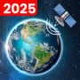 icon Gps Map(Live Earth Map - GPS Satellite)
