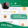 icon Chat Style(Stile chat: Font e tastiera
)