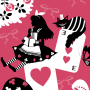 icon Alice and the Cheshire Cat(Tema di Alice e theCheshireCat)